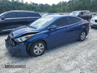 2016 Hyundai Elantra SE with VIN 5NPDH4AE1GH748247, listed as a Copart auction lot 62893425 with 90,898 mi miles and Salvage title. Bid and sale history available at DreamBid. Image 1.