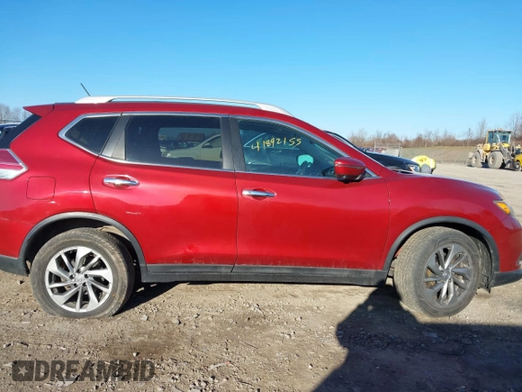 2015 Nissan Rogue SL with VIN 5N1AT2MV2FC848039, listed as a IAAI auction lot 41892155 with 120,401 mi miles. Bid and sale history available at carsss.com. Image 13.