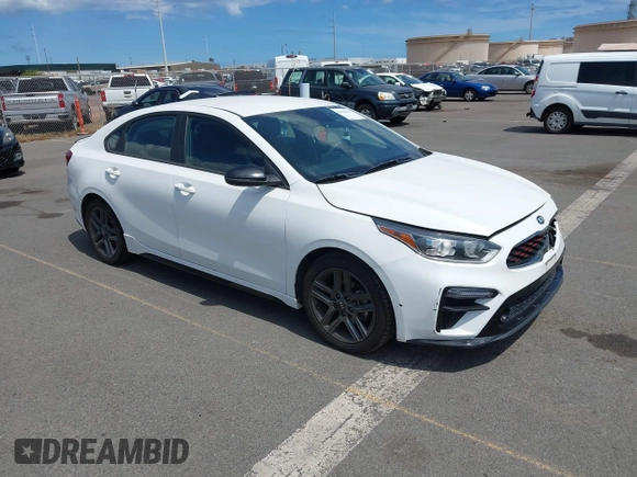 2021 Kia Forte GT-Line with VIN 3KPF34AD0ME393490, listed as a IAAI auction lot 42338272 with 23,101 mi miles and . Bid and sale history available at DreamBid. Image 1.