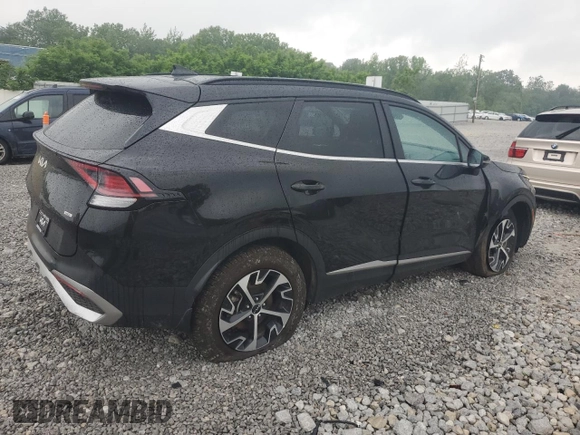 2023 Kia Sportage EX with VIN KNDPVCAG4P7076755, listed as a Copart auction lot 59041245 with 39,132 mi miles and Salvage title. Bid and sale history available at DreamBid. Image 3.