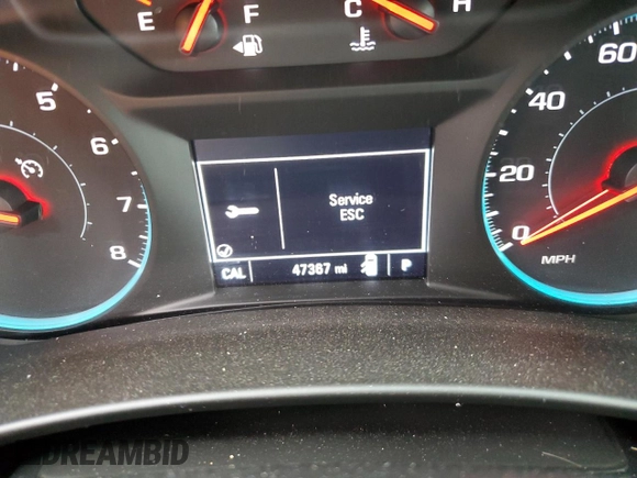 2018 Chevrolet Equinox LT with VIN 2GNAXJEV5J6249081, listed as a Copart auction lot 53311315 with 47,367 mi miles and Salvage Title. Bid and sale history available at carsss.com. Image 9.