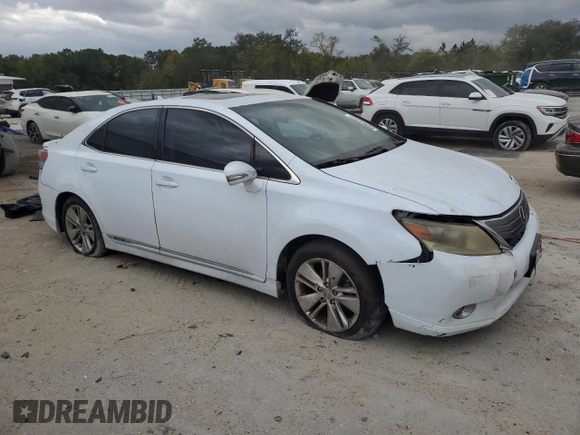 2010 Lexus HS 250h with VIN JTHBB1BAXA2007265, listed as a Copart auction lot 88964305 with 250,505 mi miles and Clean Title. Bid and sale history available at DreamBid. Image 4.