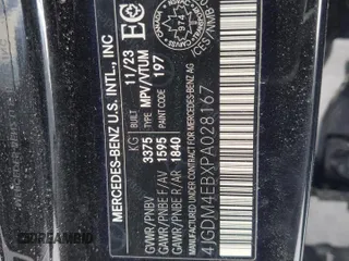 2023 Mercedes-Benz EQS 580 z VIN 4JGDM4EBXPA028167, wystawiony jako Copart lot #42803585 z przebiegiem 32 760 mil mil oraz Szkoda całkowita • Salvage title. Historia ofert i sprzedaży dostępna na DreamBid. Obrazek 14.