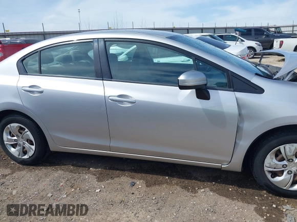 2014 Honda Civic Sedan LX with VIN 19XFB2F50EE039186, listed as a IAAI auction lot 41822494 with 116,499 mi miles. Bid and sale history available at carsss.com. Image 14.