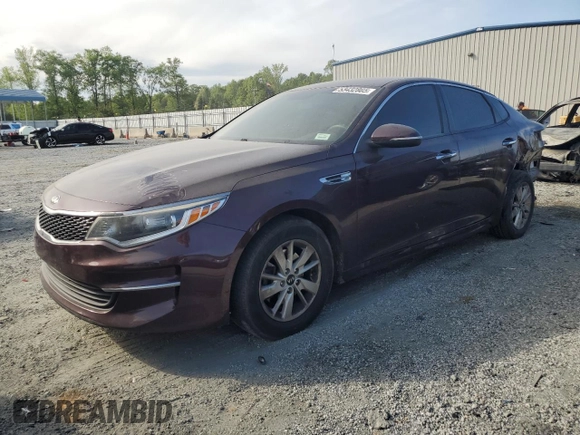 2016 Kia Optima LX with VIN 5XXGT4L32GG112942, listed as a Copart auction lot 53432805 with 173,714 mi miles and Salvage title. Bid and sale history available at DreamBid. Image 1.