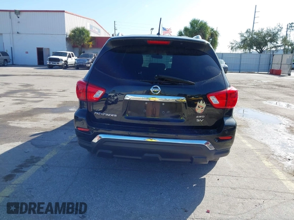 2018 Nissan Pathfinder SV with VIN 5N1DR2MM1JC607813, listed as a IAAI auction lot 40608478 with 137,261 mi miles and . Bid and sale history available at DreamBid. Image 17.