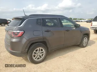 2019 Jeep Compass Sport with VIN 3C4NJCAB9KT614670, listed as a Copart auction lot 53198685 with 60,539 mi miles and Clean title. Bid and sale history available at DreamBid. Image 3.