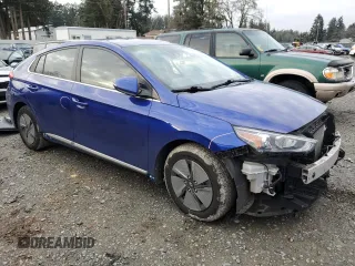 2021 Hyundai Ioniq SE with VIN KMHC75LCXMU248732, listed as a Copart auction lot 85271834 with 57,935 mi miles and Salvage Title. Bid and sale history available at DreamBid. Image 4.