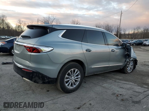 2023 Buick Enclave Essence with VIN 5GAEVAKW5PJ181651, listed as a Copart auction lot 86340304 with 27,265 mi miles and Salvage Title. Bid and sale history available at carsss.com. Image 3.