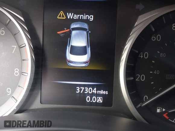 2019 Infiniti Q50 3.0t LUXE with VIN JN1EV7APXKM541986, listed as a IAAI auction lot 41571394 with 37,304 mi miles. Bid and sale history available at carsss.com. Image 15.