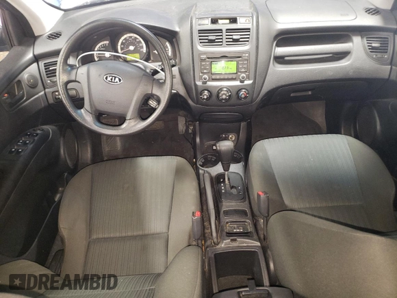 2009 Kia Sportage LX with VIN KNDJF724197557676, listed as a Copart auction lot 51774565 with 172,768 mi miles and Salvage Title. Bid and sale history available at carsss.com. Image 8.