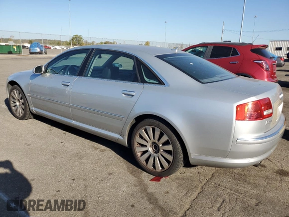 2007 Audi A8 L 4.2L with VIN WAUMV44E77N025911, listed as a Copart auction lot 74821004 with 184,166 mi miles and Salvage Title. Bid and sale history available at carsss.com. Image 2.