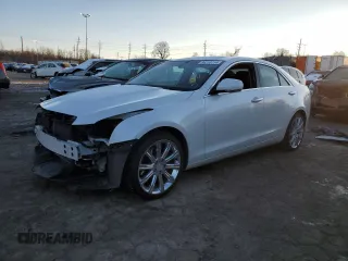 2016 Cadillac ATS Sedan Luxury Collection AWD with VIN 1G6AH5RX5G0159880, listed as a Copart auction lot 86210714 with 72,343 mi miles and Salvage Title. Bid and sale history available at carsss.com. Image 1.