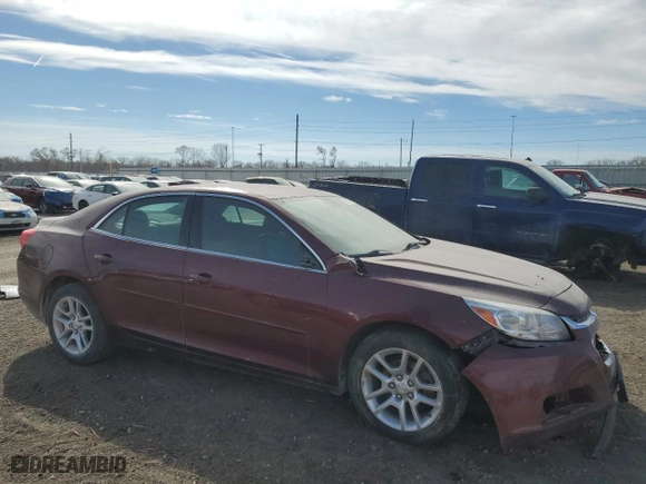 2015 Chevrolet Malibu LT with VIN 1G11C5SL1FF320040, listed as a Copart auction lot 47005095 with 126,543 mi miles and Salvage Title. Bid and sale history available at carsss.com. Image 4.