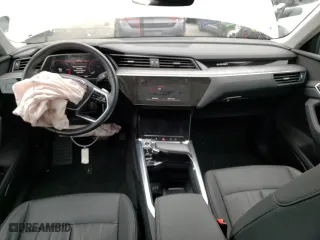 2021 Audi e-tron Premium Plus with VIN WA1LAAGE0MB005804, listed as a Copart auction lot 42646673 with 6,023 mi miles. Bid and sale history available at carsss.com. Image 8.