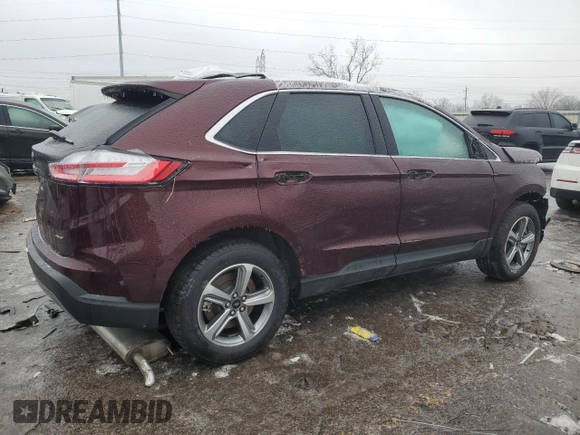 2024 Ford Edge SEL with VIN 2FMPK4J9XRBA59982, listed as a Copart auction lot 44008745 with 0 mi miles and Salvage Title. Bid and sale history available at carsss.com. Image 3.