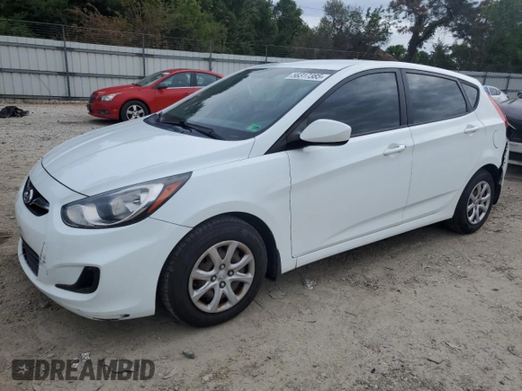 2012 Hyundai Accent GS with VIN KMHCT5AEXCU042471, listed as a Copart auction lot 56317385 with 173,493 mi miles and Salvage title. Bid and sale history available at DreamBid. Image 1.