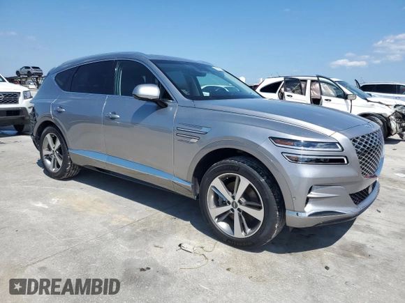 2021 Genesis GV80 with VIN KMUHBDSB0MU036821, listed as a Copart auction lot 56525235 with 56,578 mi miles and Salvage title. Bid and sale history available at DreamBid. Image 4.