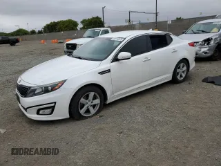 2014 Kia Optima LX z VIN KNAGM4A7XE5477340, wystawiony jako Copart lot #59715975 z przebiegiem 157 073 mil mil oraz Szkoda całkowita • Salvage title. Historia ofert i sprzedaży dostępna na DreamBid. Obrazek 1.
