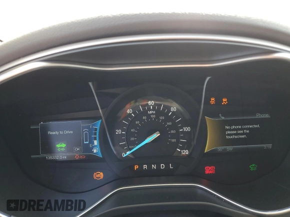 2014 Ford Fusion SE Hybrid with VIN 3FA6P0LUXER296906, listed as a Copart auction lot 62265414 with 135,332 mi miles and Salvage title. Bid and sale history available at DreamBid. Image 9.