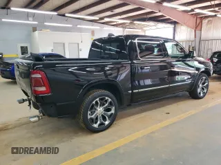 2022 Ram 1500 Limited with VIN 1C6SRFHT6NN171384, listed as a Copart auction lot 51975235 with 34,181 mi miles and Salvage title. Bid and sale history available at DreamBid. Image 3.