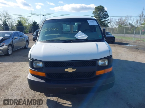 2014 Chevrolet Express Cargo Van with VIN 1GCWGFCA8E1133376, listed as a IAAI auction lot 41964949 with 344,831 mi miles. Bid and sale history available at carsss.com. Image 12.