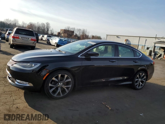 2016 Chrysler 200 C with VIN 1C3CCCEG2GN114644, listed as a Copart auction lot 83539854 with 90,102 mi miles and Salvage Title. Bid and sale history available at carsss.com. Image 1.