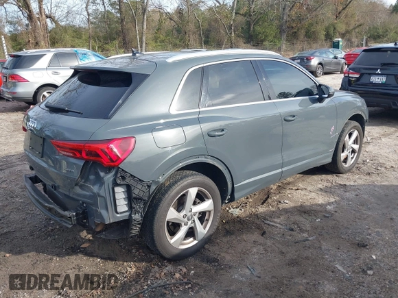 2019 Audi Q3 Premium with VIN WA1AECF37K1076492, listed as a IAAI auction lot 41099499 with 80,975 mi miles and . Bid and sale history available at DreamBid. Image 4.