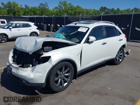 2004 Infiniti FX with VIN JNRBS08W34X402717, listed as a IAAI auction lot 42051750 with 267,390 mi miles and . Bid and sale history available at DreamBid. Image 2.