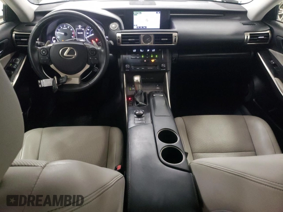 2014 Lexus IS 250 with VIN JTHCF1D29E5012959, listed as a Copart auction lot 62414835 with 57,845 mi miles and Salvage title. Bid and sale history available at DreamBid. Image 8.