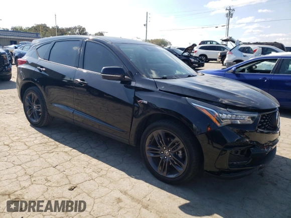 2020 Acura RDX w/A-Spec Pkg with VIN 5J8TC1H64LL008450, listed as a Copart auction lot 72011483 with 25,353 mi miles. Bid and sale history available at carsss.com. Image 4.