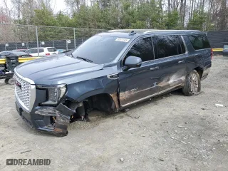 2021 GMC Yukon XL Denali with VIN 1GKS2JKL5MR222488, listed as a Copart auction lot 50611545 with 72,649 mi miles and Salvage Title. Bid and sale history available at carsss.com. Image 1.