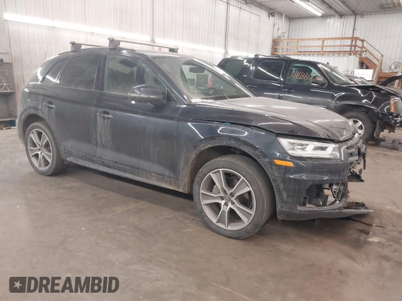 2019 Audi Q5 Premium Plus z VIN WA1BNAFY4K2091062, wystawiony jako IAAI lot #41702189 z przebiegiem 80 905 mil mil oraz . Historia ofert i sprzedaży dostępna na DreamBid. Obrazek 1.