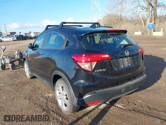 2016 Honda HR-V LX with VIN 3CZRU6H39GM749720, listed as a IAAI auction lot 41864792 with 60,604 mi miles. Bid and sale history available at carsss.com. Image 3.