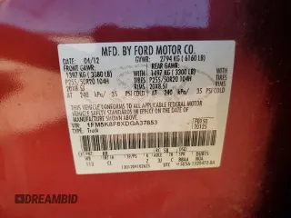 2013 Ford Explorer Limited z VIN 1FM5K8F8XDGA37853, wystawiony jako Copart lot #54897645 z przebiegiem 122 153 mil mil oraz Szkoda całkowita • Salvage title. Historia ofert i sprzedaży dostępna na DreamBid. Obrazek 13.