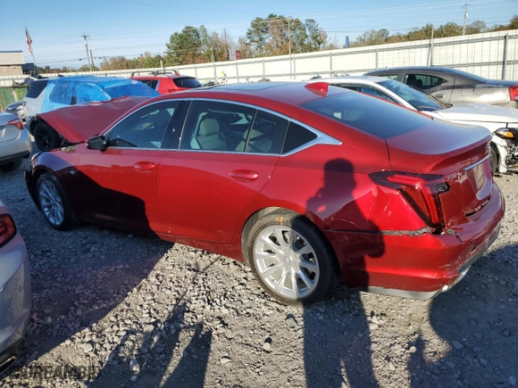 2021 Cadillac CT5 Luxury with VIN 1G6DW5RK9M0145161, listed as a Copart auction lot 83038754 with 55,205 mi miles and Salvage Title. Bid and sale history available at carsss.com. Image 2.