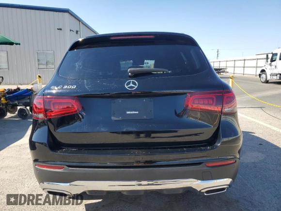 2022 Mercedes-Benz GLC 300 with VIN W1N0G8DB7NV399997, listed as a Copart auction lot 60511735 with 12,563 mi miles and Salvage title. Bid and sale history available at DreamBid. Image 6.