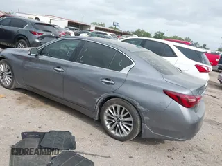 2021 Infiniti Q50 Luxe with VIN JN1EV7BP6MM702593, listed as a IAAI auction lot 41945690 with 53,083 mi miles and . Bid and sale history available at DreamBid. Image 3.