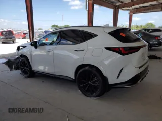 2024 Lexus NX 350 F Sport with VIN 2T2KGCEZ5RC041509, listed as a Copart auction lot 55049175 with Not provided miles and Salvage title. Bid and sale history available at DreamBid. Image 2.