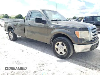 2009 Ford F-150 XL with VIN 1FTRF12879KC60671, listed as a Copart auction lot 76003554 with 266,092 mi miles and Salvage Title. Bid and sale history available at carsss.com. Image 4.