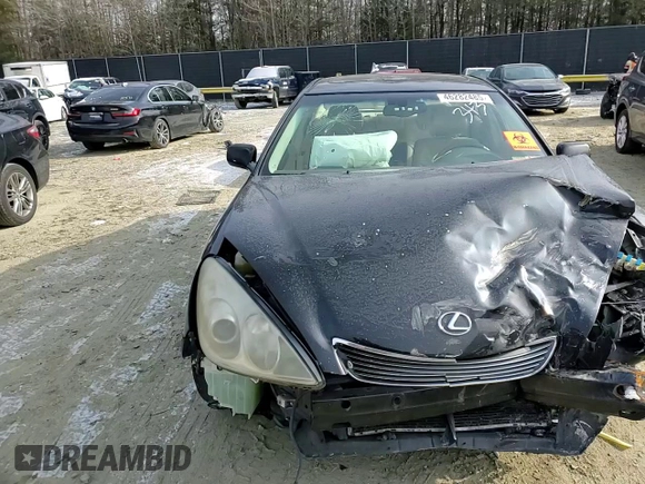 2005 Lexus ES 330 with VIN JTHBA30G355123434, listed as a Copart auction lot 46282485 with 0 mi miles and Salvage Title. Bid and sale history available at carsss.com. Image 11.