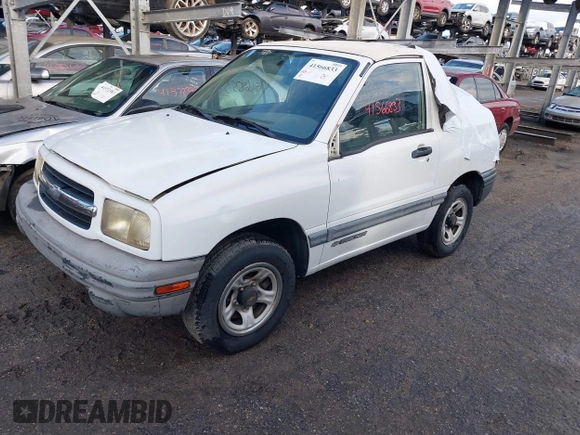 2000 Chevrolet Tracker z VIN 2CNBE18C3Y6920718, wystawiony jako IAAI lot #41566833 z przebiegiem 157 316 mil mil oraz . Historia ofert i sprzedaży dostępna na DreamBid. Obrazek 2.