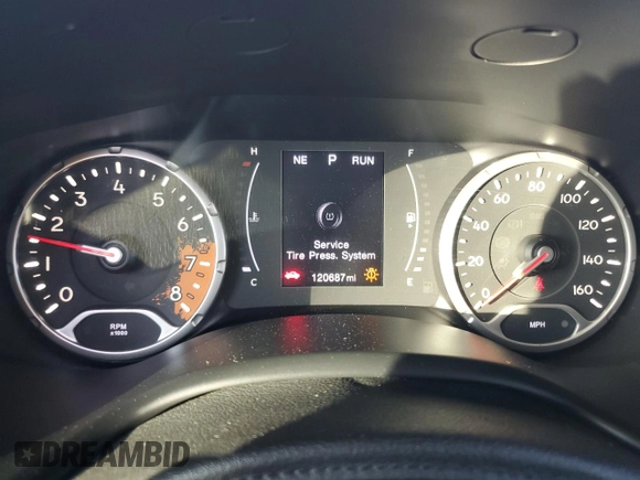 2017 Jeep Renegade Sport with VIN ZACCJAAB2HPF38883, listed as a Copart auction lot 77474204 with 120,687 mi miles and Salvage title. Bid and sale history available at DreamBid. Image 9.