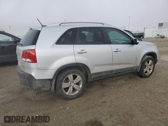 2013 Kia Sorento EX with VIN 5XYKUDA20DG401262, listed as a Copart auction lot 53732255 with 196,064 mi miles and Clean Title. Bid and sale history available at carsss.com. Image 3.