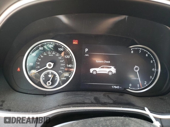 2022 Genesis GV80 with VIN KMUHBDSB6NU096569, listed as a Copart auction lot 58780744 with 17,642 mi miles and Salvage title. Bid and sale history available at DreamBid. Image 9.