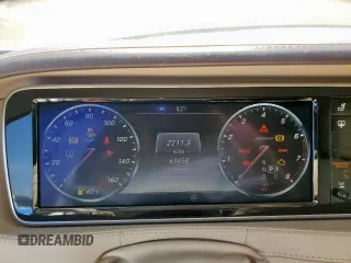 2015 Mercedes-Benz S with VIN WDDUG7GB7FA135269, listed as a Copart auction lot 50254395 with 63,458 mi miles and Salvage Title. Bid and sale history available at DreamBid. Image 9.