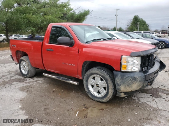 2011 Chevrolet Silverado 1500 Work Truck with VIN 1GCNKPE08BZ320778, listed as a Copart auction lot 80828824 with 93,483 mi miles and Salvage Title. Bid and sale history available at carsss.com. Image 4.