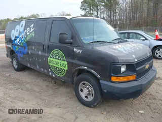 2016 Chevrolet Express Cargo Van with VIN 1GCZGHFF1G1247447, listed as a IAAI auction lot 41432611 with 111,432 mi miles. Bid and sale history available at carsss.com. Image 1.