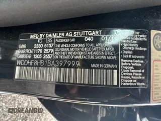 2011 Mercedes-Benz E 350 Luxury z VIN WDDHF8HB1BA397999, wystawiony jako Copart lot #42419165 z przebiegiem 157 257 mil mil oraz Czysty tytuł • Clean title. Historia ofert i sprzedaży dostępna na DreamBid. Obrazek 10.