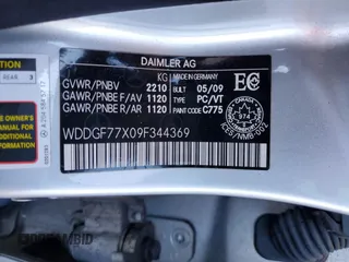 2009 Mercedes-Benz C 63 AMG with VIN WDDGF77X09F344369, listed as a Copart auction lot 71540514 with 221,938 mi miles and Non Repairable. Bid and sale history available at DreamBid. Image 12.